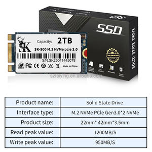 Gran capacidad 1TB/2TB/4TB M.2 PCIe NVMe 2242 Mini SSD para computadoras portátiles/PC Nuevo producto Almacenamiento interno de doble puerto NGFF/NVMe - Product Image 4
