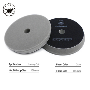 Chất lượng cao 6 inch màu xám da xe đánh bóng bọt tẩy lông Pad OEM tự động chi tiết Nguồn cung cấp cho thân xe - Product Image 5