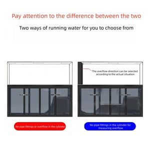 Acquario in Vetro Ultra Trasparente Senza Cornice Verticale Panoramico Rettangolare Grande Nuovo Stile Ecologico per Soggiorno - Product Image 5