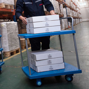 Plinthe bleue 4 roues 330LB charge plate-forme en plastique <span class=keywords><strong>Double</strong></span> couches chariot chariot chariot chariot 19 pouces x 28.35 pouces - Product Image 6