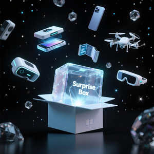 Caja Misteriosa de Electrónicos de la Suerte para Regalo de Festival 2025, con Auriculares TWS y Sorpresa Dulce, 1-5 <span class=keywords><strong>Productos</strong></span> Electrónicos - Product Image 6
