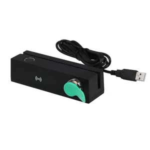 Pos thiết bị đầu cuối đọc msr90 USB PS2 MSR Swipe Card Reader điều khiển phần mềm từ thẻ tín dụng