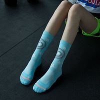 Chaussettes de sport unisexes réfléchissantes UFO, respirantes, anti-humidité, pour la course nocturne, chaussettes de mode