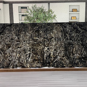 Pietra Semi trasparente di alta qualità sfondo interno parete decorazione del pannello di pietra con rilievo testurizzato muro di roccia bianca - Product Image 2