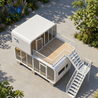 Cabine Apple de 40 pieds, coupe-vent, imperméable et respirante, design moderne, maison préfabriquée en conteneur, bureau, cuisine, chambre, salle de bain