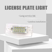 2 pièces lampe de plaque d'immatriculation sans erreur 12V pour VW Golf 5 Plus Passat Caddy III Jetta pour Skoda Super accessoires de voiture