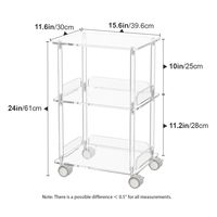 Table console rectangulaire en acrylique au design moderne, table d'appoint de bar à café personnalisée avec finition transparente pour la décoration intérieure – Grande Vente