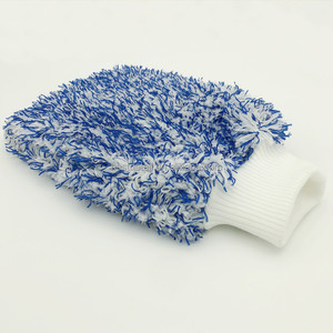Accessoires <span class=keywords><strong>de</strong></span> voiture Nouvelle Arrivée Bleu Blanc <span class=keywords><strong>Auto</strong></span> Detailing Wheel Cleaning Glove Mixed Color Best Premium Microfiber Car Wash Mitt - Product Image 2