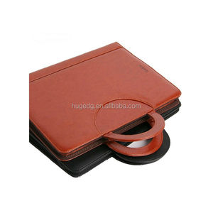 Zipper Business <strong>Portfolio</strong> <strong>Folder</strong> with Handle Notepad Calculator Portable Business Bag Organizer for Documents, Tablet - Product Image 3