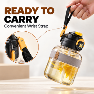 1000ml Big Belly Water <b>Bottle</b> with Straw Large Capacity Portable <b>Plastic</b> Sports <b>Bottle</b> BPA Free for Kids School Fitness Gym - Product Image 3