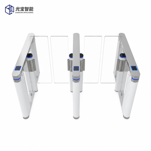 Porte coulissante automatique haute sécurité à vitesse rapide avec hauteur personnalisable, lecteur de carte intelligente, système de contrôle d'accès piétonnier - Product Image 3