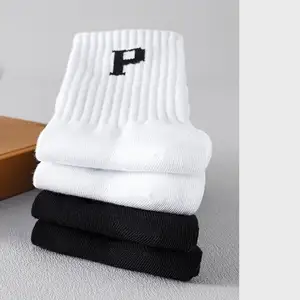 Men's Pure Cotton Autumn And Winter Stockings Deodorized Men's And Women's Stockings High Tube Adolescent Socks