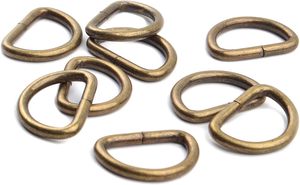 Bronagrand Pieces Inch Metal Bronze D Ring Buckles D Ring Loop For Handbag <b>Purse</b> Clothes DIY Accessories - Product Image 4