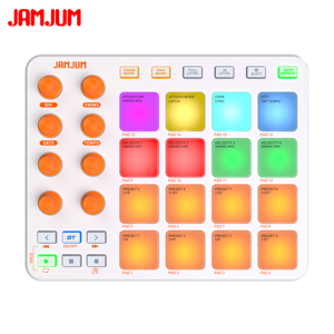 Bộ điều khiển MIDI JAMJUM JP-1, 16 Pad nhịp RGB, 8 núm điều khiển, bộ điều khiển MIDI USB di động dành cho DJ & sản xuất âm nhạc - Product Image 1