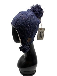 หมวกไหมพรม LANDBAS ไต้หวัน พรีเมียม หนังแท้ ปักลาย  43% อะคริลิก 39% โพลีเอสเตอร์ 18% ไนลอน  แบบถัก  สำหรับทุกเพศ ฤดูหนาว - Product Image 5