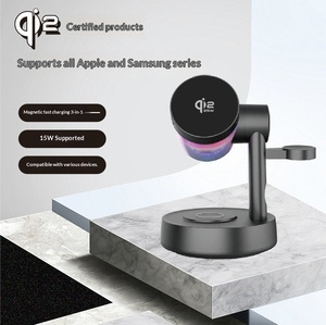 Haut-parleur 4-en-1 avec chargeur sans fil compatible avec le nouveau modèle <span class=keywords><strong>Apple</strong></span>, universel pour Samsung et <span class=keywords><strong>Apple</strong></span> - Product Image 1
