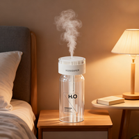 Humidificateur de bureau personnel rechargeable par USB OEM ODM, haute capacité de brume 300 ml, mini humidificateur portable pour voiture