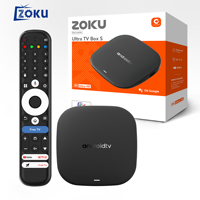 Télécommande vocale ZOKU Android 16.0 TV Boax C6 Ultra H313 Quad Core 2 Go RAM 16 Go ROM Lecteur multimédia 8K en streaming Usine chinoise