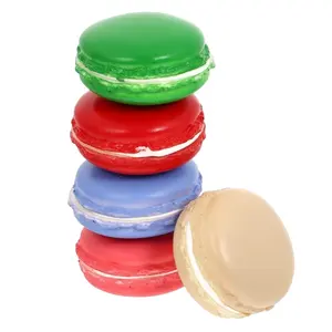 จริงประดิษฐ์มาการองฝรั่งเศสปลอม Macaron สำหรับการแสดงผลสูงจำลองของเล่นอาหารเค้กเทียม