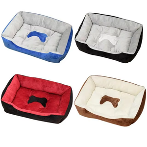 Groothandel Grote Luxe Hond & Kat Bed Kussen Zacht & Comfortabel Warm Wasbaar Pluche Rechthoek Vorm Effen Patroon - Product Image 2
