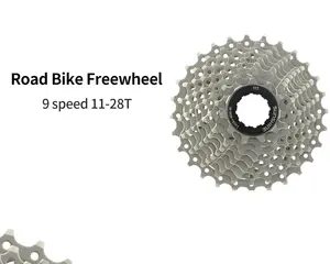 Ventas directas de fábrica 9 Speed <span class=keywords><strong>Cassette</strong></span> rueda libre piñón Bicicletas de <span class=keywords><strong>carretera</strong></span> y montaña rueda libre 11-28T - Product Image 2