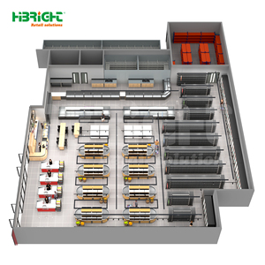 Sistema de Estanterías Metálicas y Congelador de Helados para Equipamiento de Supermercados - Product Image 2