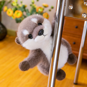 Boneka otter malas magnetik super lembut, mainan tidur, mainan mewah, terlaris - Product Image 6