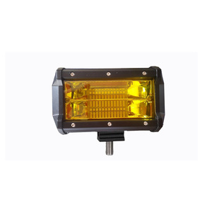 Barra de Luces LED para Automóvil de 5 Pulgadas, Doble Fila, IP67, Color Blanco <span class=keywords><strong>Aurora</strong></span> Ámbar, 24 W, Barra de Luz de Conducción - Product Image 2