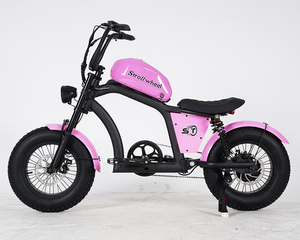 Sepeda Listrik Chopper untuk Dewasa, <span class=keywords><strong>Motor</strong></span> 500W 48V 15AH, Kecepatan 25KM/H, EU Warehouse 500W Mangosteen FT02 MINI - Product Image 2