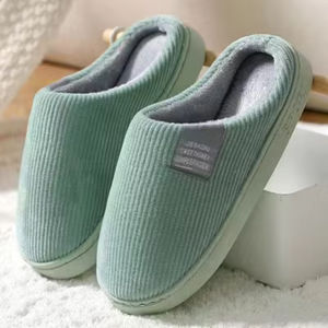 Chaussons d'intérieur en laine pour couple, chauds, en velours, en coton pour homme, en peluche mignons pour femme - Product Image 5