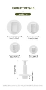 Moule à biscuits <span class=keywords><strong>rectangulaire</strong></span> à pression, forme géométrique simple, outil de cuisson de simulation d'usine, <span class=keywords><strong>emporte</strong></span>-pièces DIY - Product Image 6