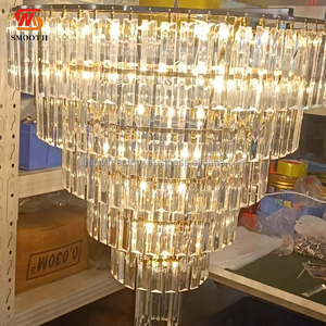 Lámpara de Araña de Cristal para Techo, Estilo Moderno, en Oferta, Marco Dorado, Decoración para Bodas, Eventos y Fiestas - Product Image 2