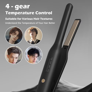 เครื่องยืดและดัดผมไฟฟ้าสำหรับผู้ชายเครื่องหนีบผมตรงหนวดเหล็กทรงสั้นเครื่องหนีบผม - Product Image 5