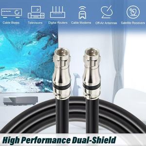 Cable Coaxial JinJin RG11 de 75 Ohmios, Baja Pérdida, Conductor de Cobre, Revestimiento de PVC, Blindaje de Lámina de Aluminio y Trenzado para CATV/<span class=keywords><strong>MATV</strong></span>/CCTV - Product Image 1