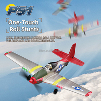 Avion de chasse RC P51 Mustang 2.4G 4CH 3D6G en mousse EPP avec gyroscope