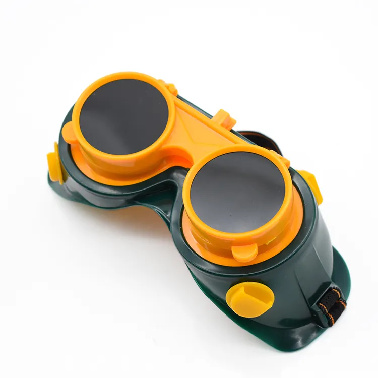 도매 사용자 정의 제품 눈 용접 고글 재사용 어두운 안전 안경 산업