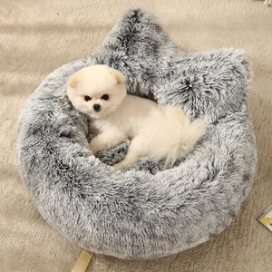 Fabricante al por mayor, proveedor de productos para mascotas con logotipo personalizado, cama para perros y gatos de peluche con orejas - Product Image 5