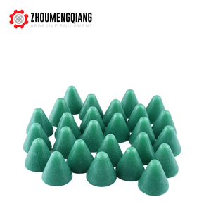 Media Poles Plastik Batu Cakram Basah dan Kering Hijau Resin Kerucut Poles Halus Langsung dari Pabrik - Product Image 2