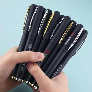 JPS OEM Boligrafo De Gel Writing 0.5 Black Pen Test Good Gel Filling Office Gift Gel Pen