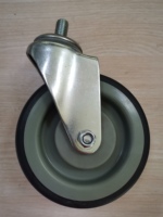 Roue de roulette de chariot à provisions de supermarché de 5 pouces