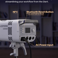 Nouvelle lampe LED Godox LITEMONS LE200D de couleur blanche, éclairage vidéo COB pour la photographie, les vidéos courtes, le cinéma et le streaming en direct