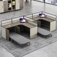 Bureau Bureau Bureau Personnel Bureau Simple Moderne Écran Station Casier Partition Employé Bureau D'ordinateur