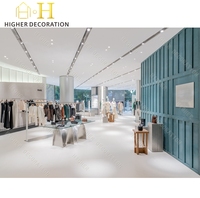 Miroir pour cabine d'essayage de magasin de vêtements, cabine d'essayage de showroom, comptoir d'accueil décoratif, présentoir mural pour boutique éphémère, vitrine de magasin