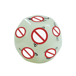 Factory Direct 12 faces Glow-in-The-Dark Sexy Dice pour Couples <span class=keywords><strong>Jeu</strong></span> de flirt adulte acrylique avec chiffres en gras et commandes coquines - Product Image 2