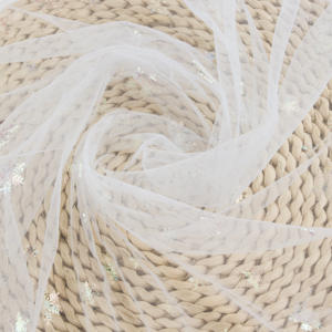 <span class=keywords><strong>Tissu</strong></span> de tulle à fleurs de neige 100% en nylon souple de haute qualité pour robe d'enfants - Product Image 5