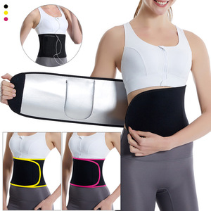 Cinturón Adelgazante Abdominal, Cinturón de Sauna Absorbente de Sudor, Moldeador de Cintura con Bolsillo para Teléfono, Tecnología de Iones de Plata - Product Image 5