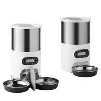 Distributeur automatique de nourriture pour animaux de compagnie intelligent Wifi 4,5L Distributeur de nourriture pour animaux de compagnie intelligent Wifi Double bol Distributeur automatique de nourriture pour chiens