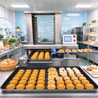 Machine automatique d'organisation de pâtisseries, biscuits et gâteaux sur plaques de cuisson et plateaux