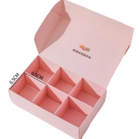 Boîtes cadeaux pliables écologiques portables pour macarons, inserts pour présentation de pâtisseries, desserts, sushis, expédition et vente au détail de gâteaux