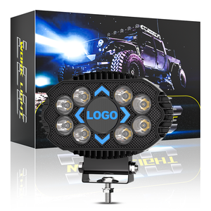 DXZwholesale 5,5 pulgadas LED 4X4 foco nuevo 8 LED 6500K luz blanca DRL para conducción de camiones LOGOTIPO personalizable luces al por mayor - Product Image 3